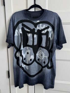 Givenchy x Chito Ghost Dog Night Blue Oversized SS22 Graphic Short Sleeve Tee